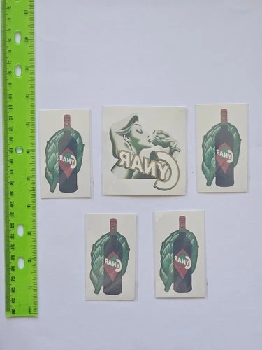 Cynar Amaro Temporary Tattoos - Set Of 5 - Brand New - photo 2