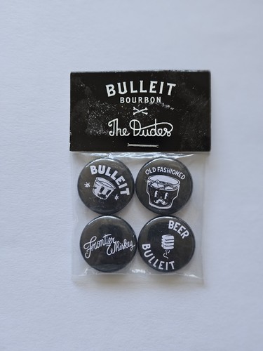 Bulleit Bourbon Buttons - Limited Edition - Set Of 4