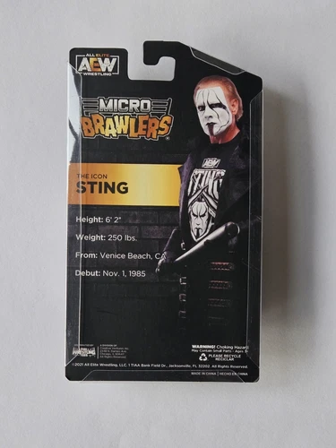 STING - AEW Micro Brawler - WWE NJPW Pro Wrestling - photo 2