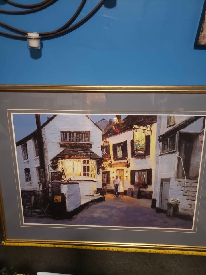 George Bates Polperro twilight print - photo 2