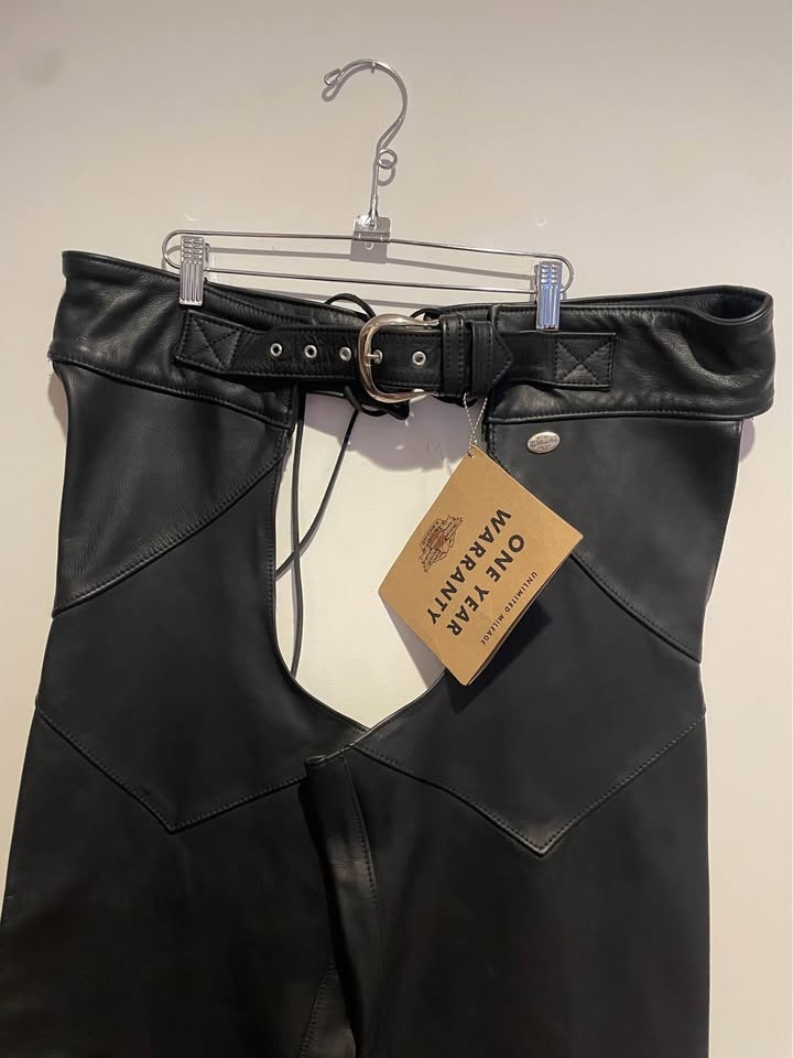 NEW Harley-Davidson Leather Riding Chaps - XL - USA - photo 2