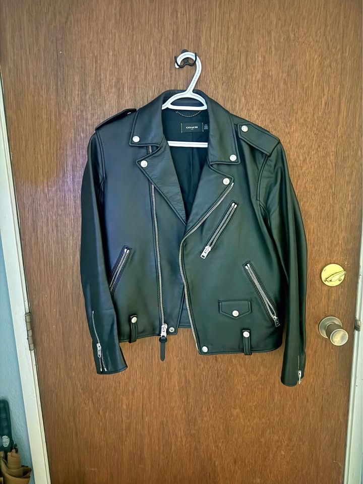 men's moto leather jacket