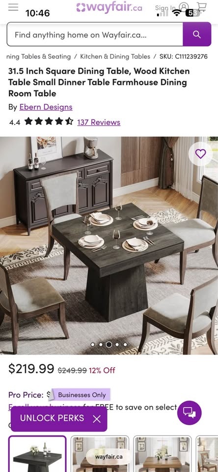 Dining Table – Perfect for Condo / Small Space - photo 4