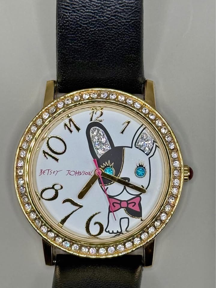Betsey Johnson French Bulldog Watch *new battery*
