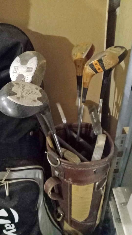 Vintage golf clubs