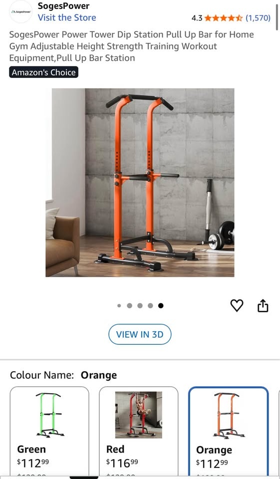 Power Tower Dip Station Pull Up Bar **YES IT’S AVAILABLE** - photo 2