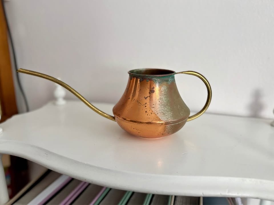Vintage Brass & Copper Watering Can
