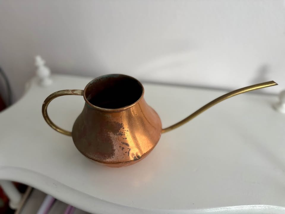 Vintage Brass & Copper Watering Can - photo 4