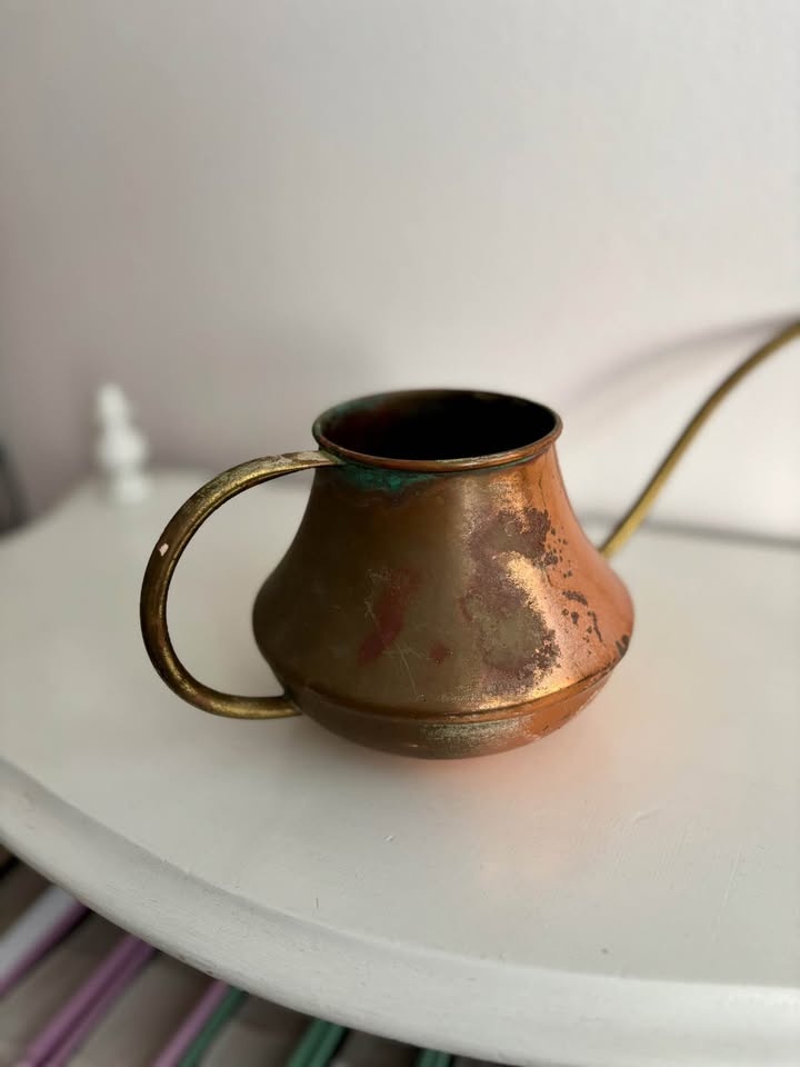 Vintage Brass & Copper Watering Can - photo 5