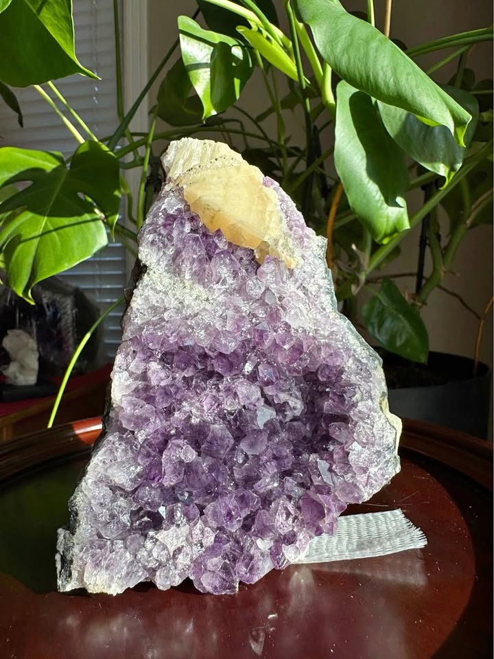 Amethyst Geode with Calcite