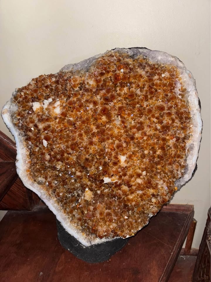 88.2 lb Large Citrine Crystal Cluster - photo 4