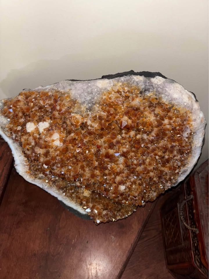 88.2 lb Large Citrine Crystal Cluster - photo 5