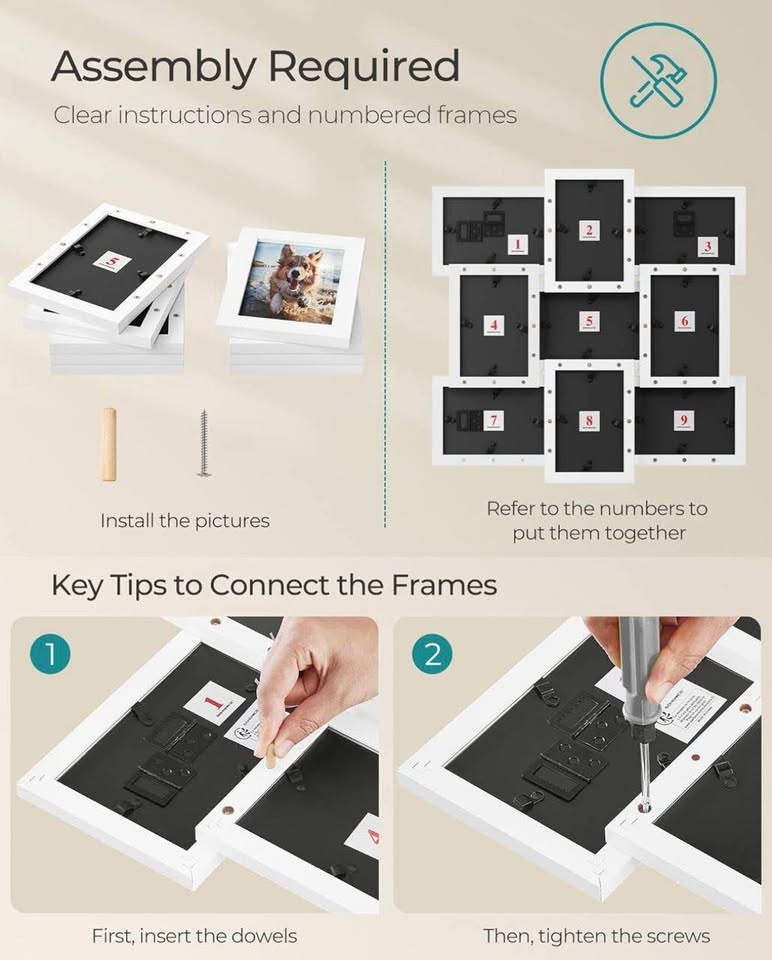 4x6 Collage Picture Frames – 9 Pack | New in Box - photo 2