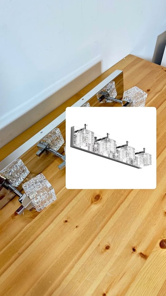 Ralbay Crystal 4-Light LED Vanity Light – Chrome (NEW)