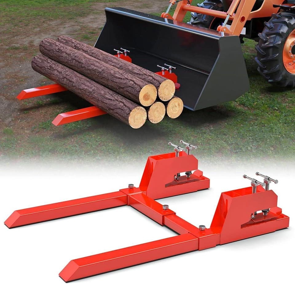 Upgraded Tractor Bucket Forks 43" Clamp