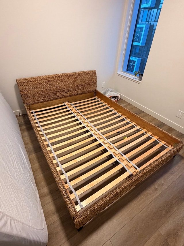 Queen Rattan Bedframe