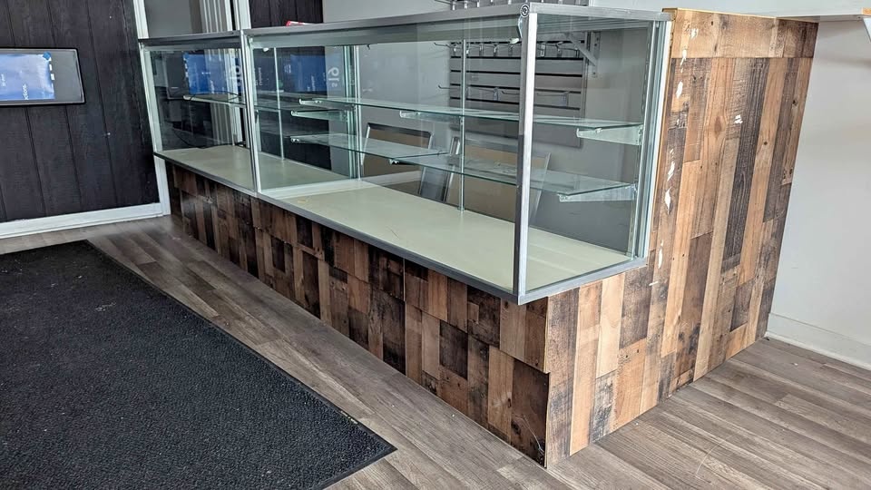 Glass display case: set of 2 - $250 each