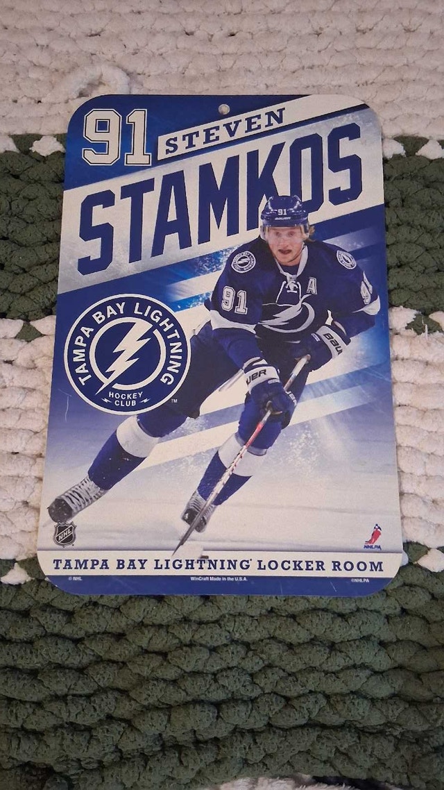 Steven stamkos tampa bay locker room wall art