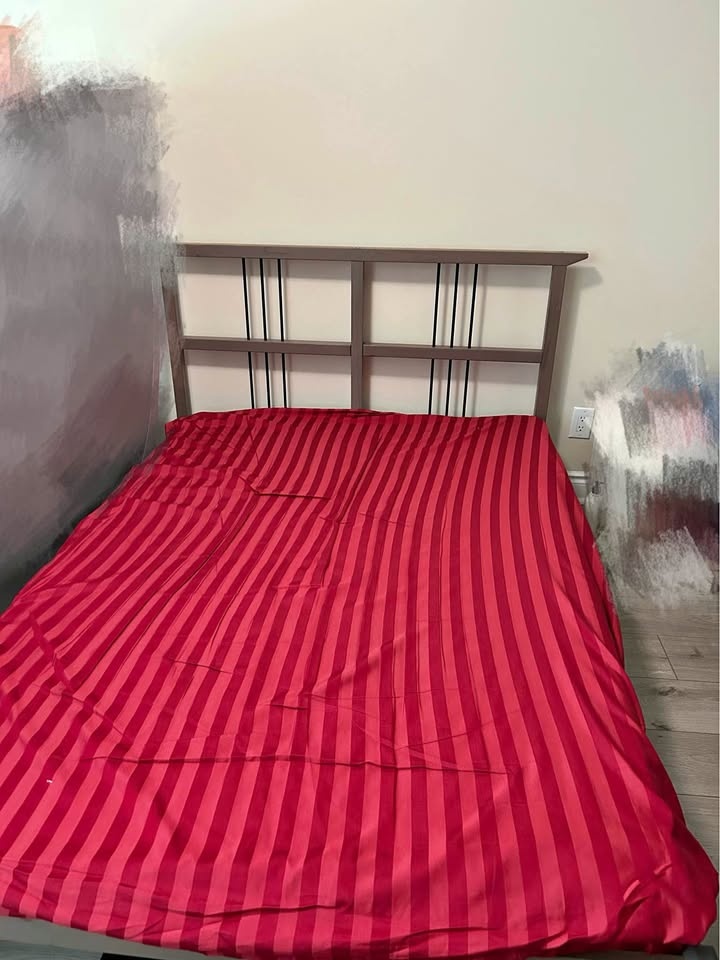 Double size full size bed and mattress