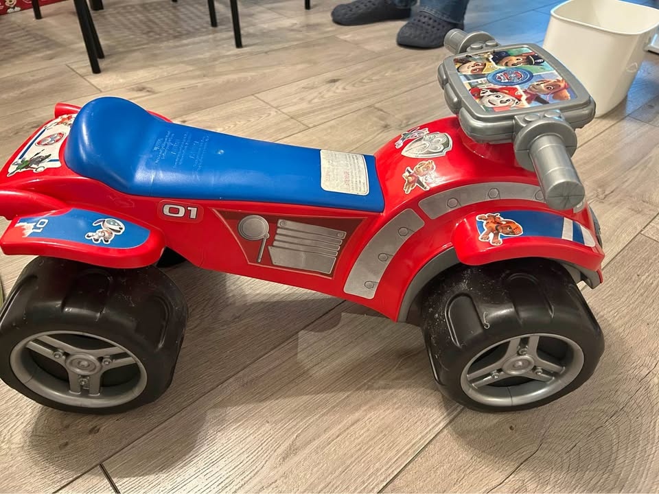 Toddler driving car