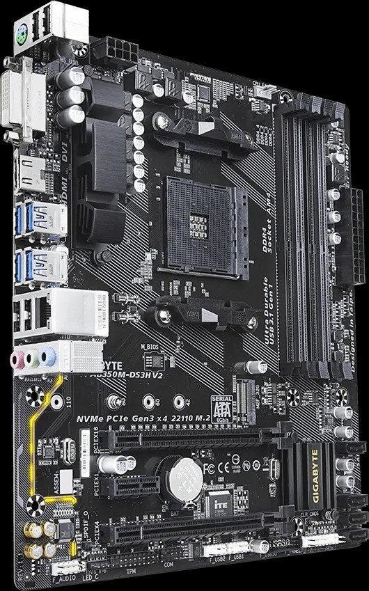 Gigabyte B350 Motherboard w/CPU - photo 5