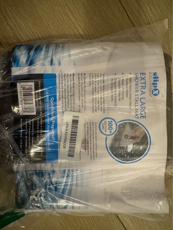Extra Large Square Shower Mat, 69 x 69 cm, Non-Slip Stall Mat fo - photo 3