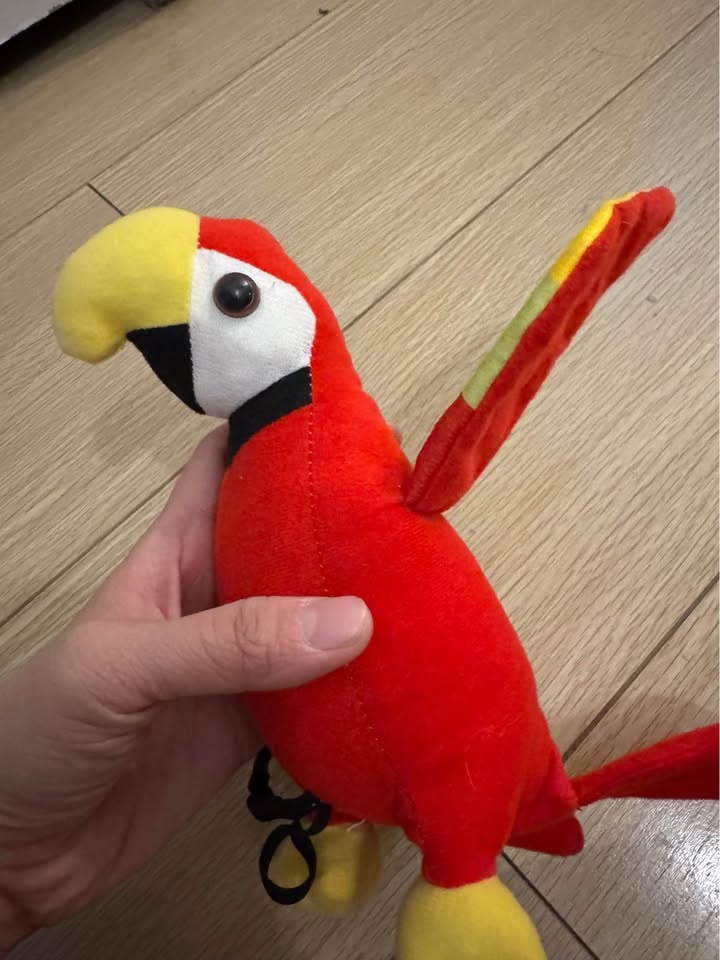 Pirate Parrot, Stuffed Parrot On Shoulder, Pirate Costume Prop C - photo 2