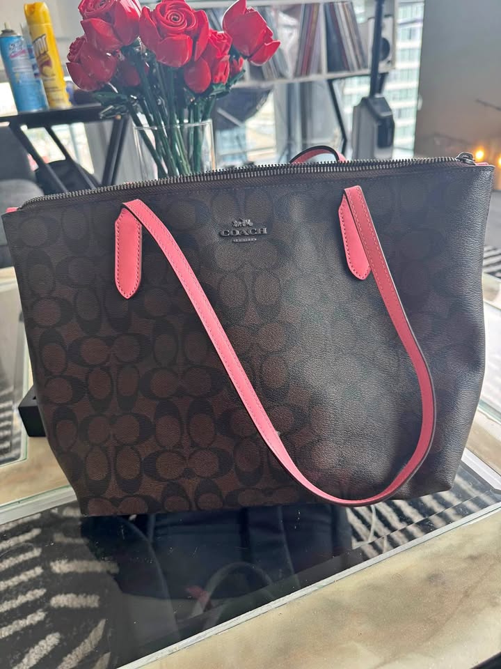 COACH Zip Top Tote Bag