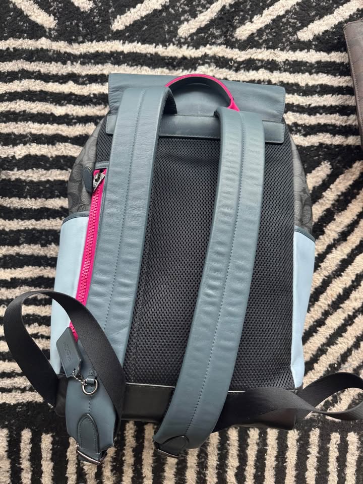 COACH Track Backpack In Colorblock Signature Canvas - photo 2