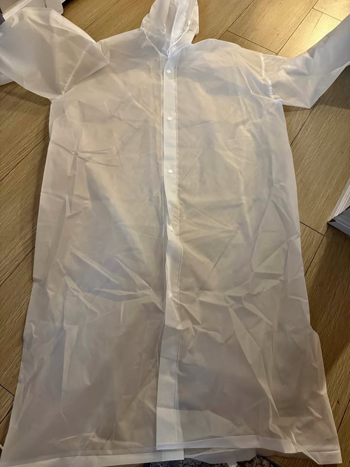 Hooded Ponchos Semitransparent Raincoat Rainwear Mens Women Ligh