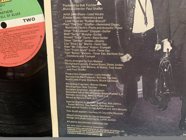 Blues Brothers Original vinyl LP - G condition - photo 5