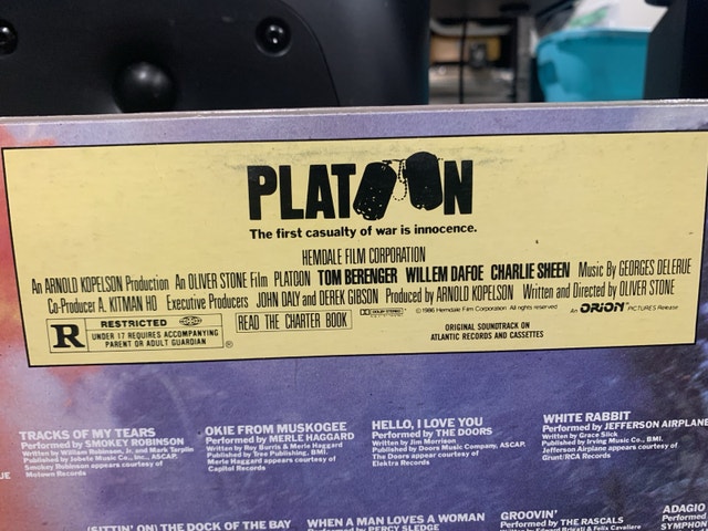 Platoon - LP vinyl movie soundtrack Cond: Mint - photo 2