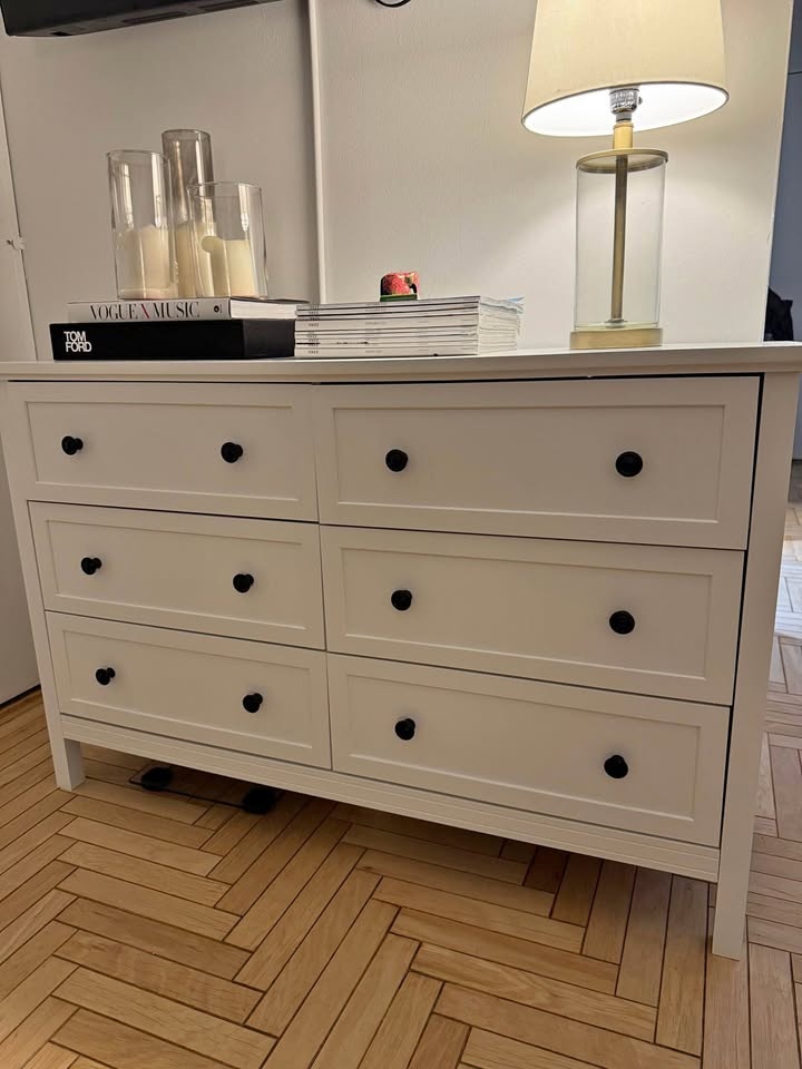 White 6 drawer dresser