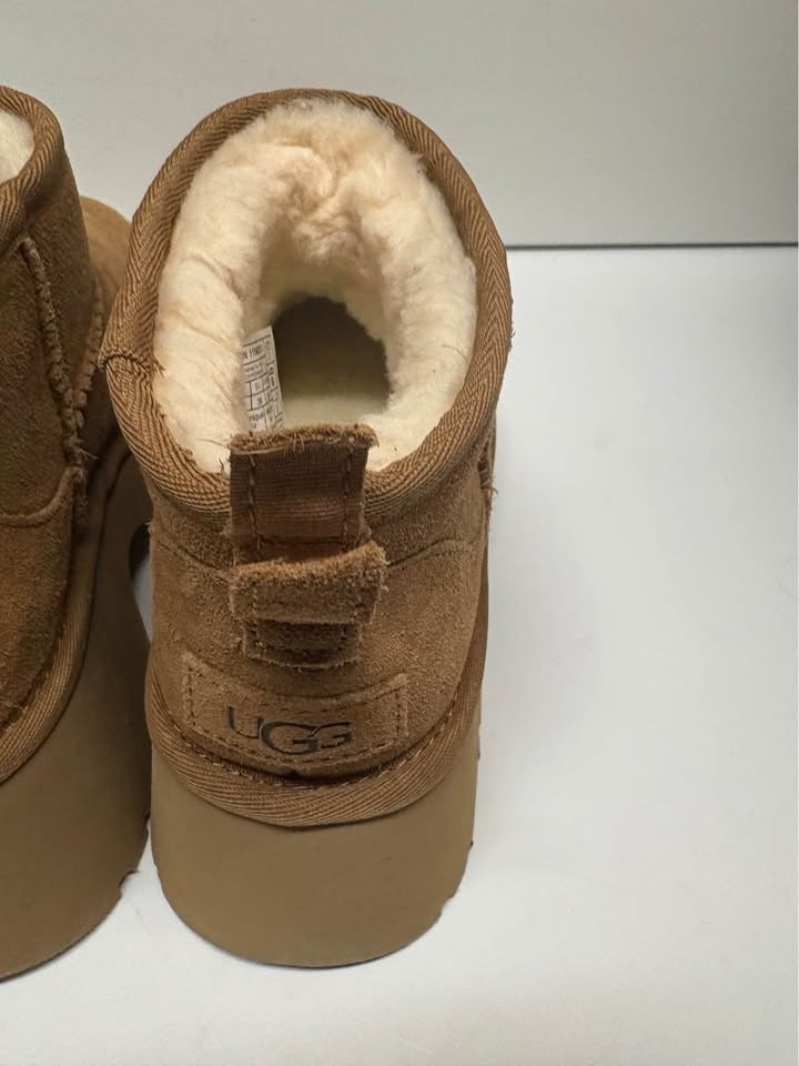UGG Women’s Platform Mini Boots – Chestnut Brand New Size 7 - photo 5