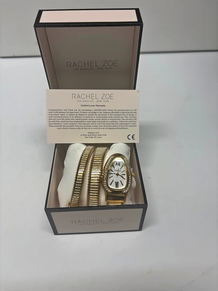 ✨ Rachel Zoe Gold Wrap Spring Bracelet Watch — BRAND NEW ✨