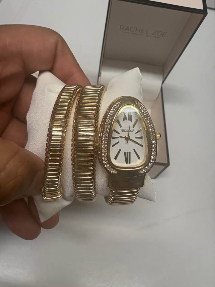 ✨ Rachel Zoe Gold Wrap Spring Bracelet Watch — BRAND NEW ✨ - photo 2