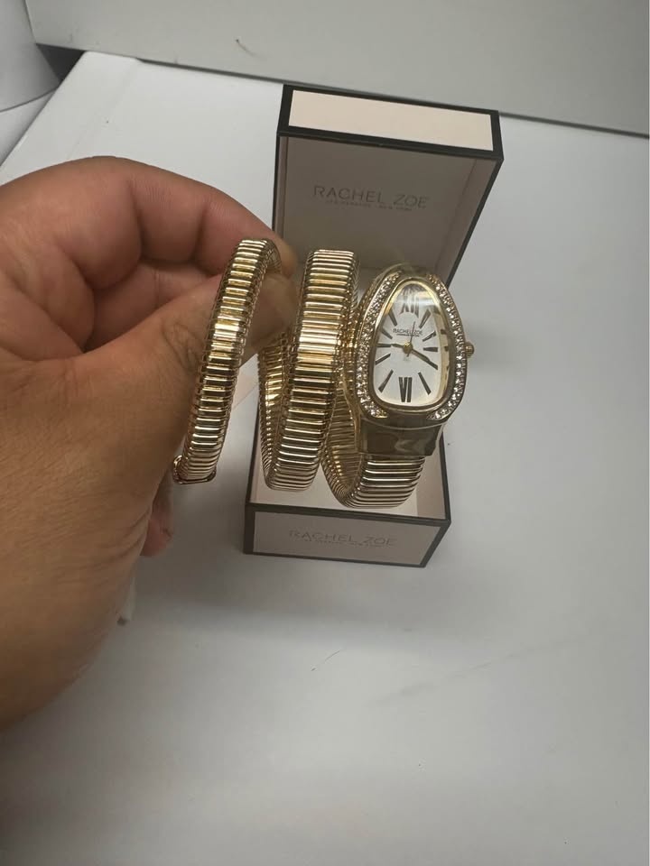 ✨ Rachel Zoe Gold Wrap Spring Bracelet Watch — BRAND NEW ✨ - photo 4