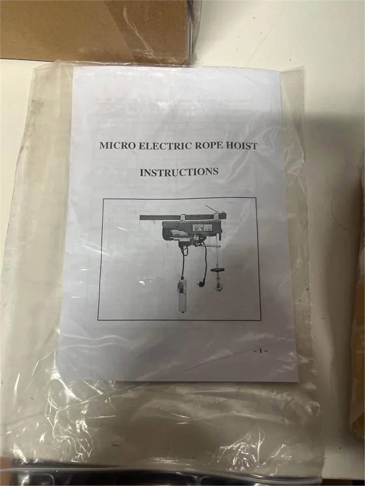 Lift Electric Hoist with Remote Control Electric - photo 5