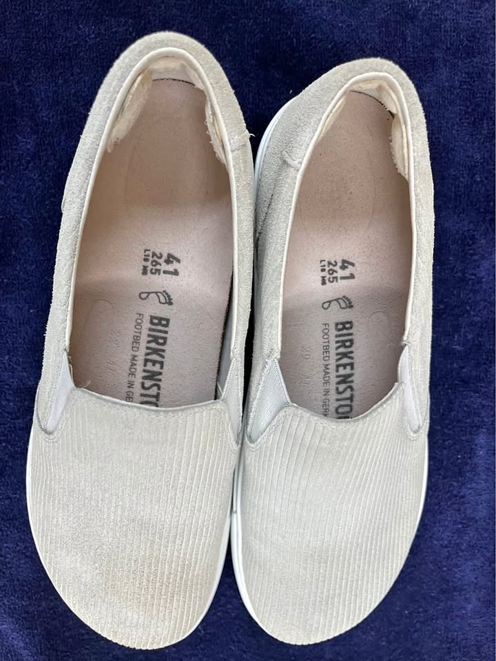 Birkenstock Oswego Suede Antique White EU41 US10 Unisex