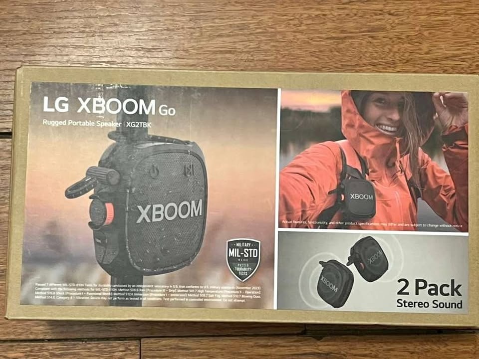 LG Xboom Go Wireless Speaker 2-pack