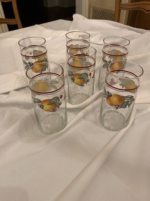 Glasses Corelle (6) Vintage “Abundance Fruit Pattern 1990's - photo 5