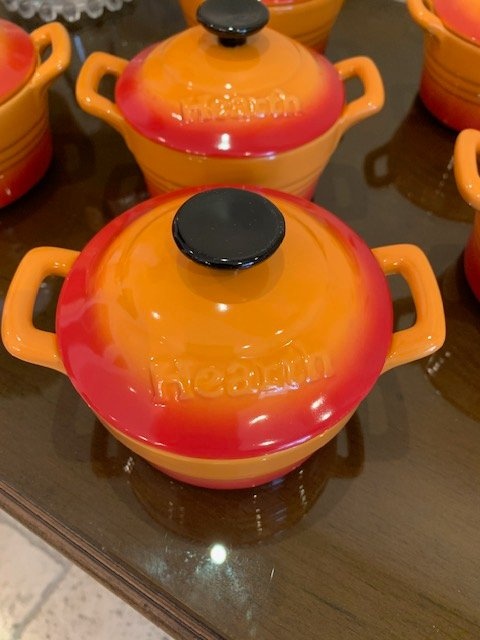 Mini Dutchoven Mini Cocotte Vintage Hearth Stoneware RARE 10 Pie - photo 2