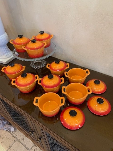 Mini Dutchoven Mini Cocotte Vintage Hearth Stoneware RARE 10 Pie - photo 4