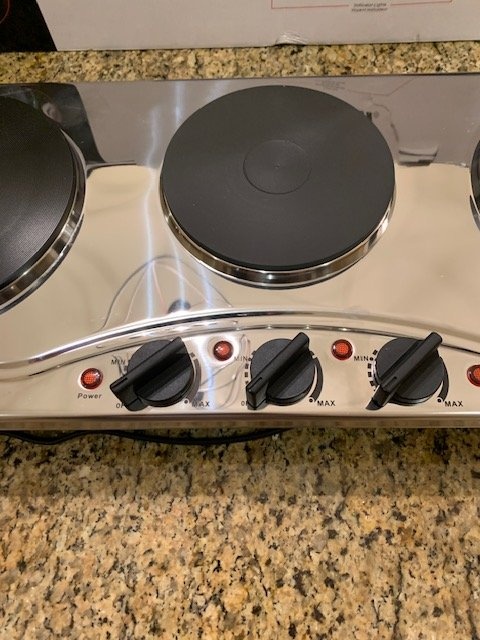 Burner Portable Triple Hot Plate /Burner 1800 Watts BNIB - photo 5