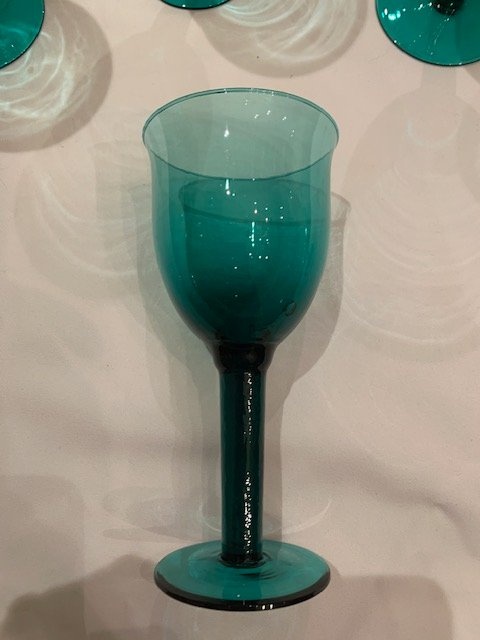 Glasses Vintage Teal (5) Goblets - photo 5