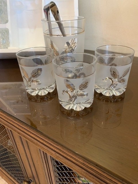 Glasses Vintage ( 6 ) & Ice Bucket Mid Century BNIB - photo 5