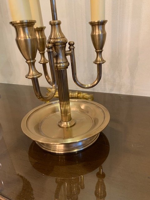 Table Lamp Brass Bouillotte Vintage STIFFEL - photo 3