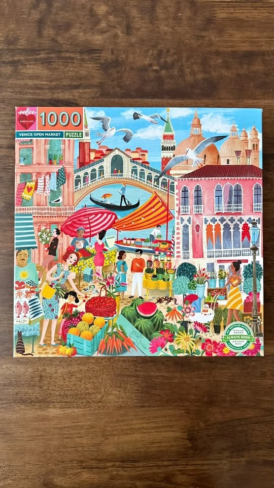 Venice Open Market - 1000 Piece Puzzle - eeboo