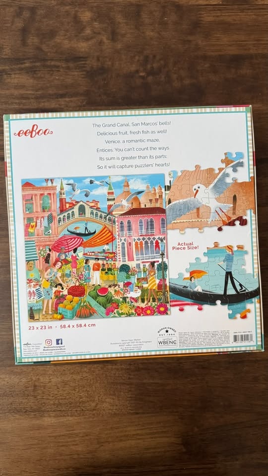 Venice Open Market - 1000 Piece Puzzle - eeboo - photo 2
