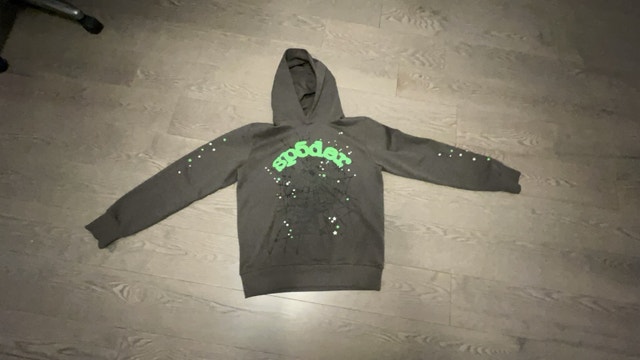 Sp5der Black Slime Green Web Hoodie - Lightly Used , Trades Too - photo 3